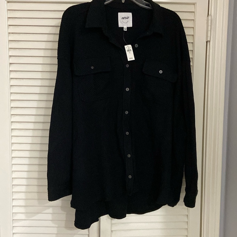Aerie Long Sleeve Waffle Shirt